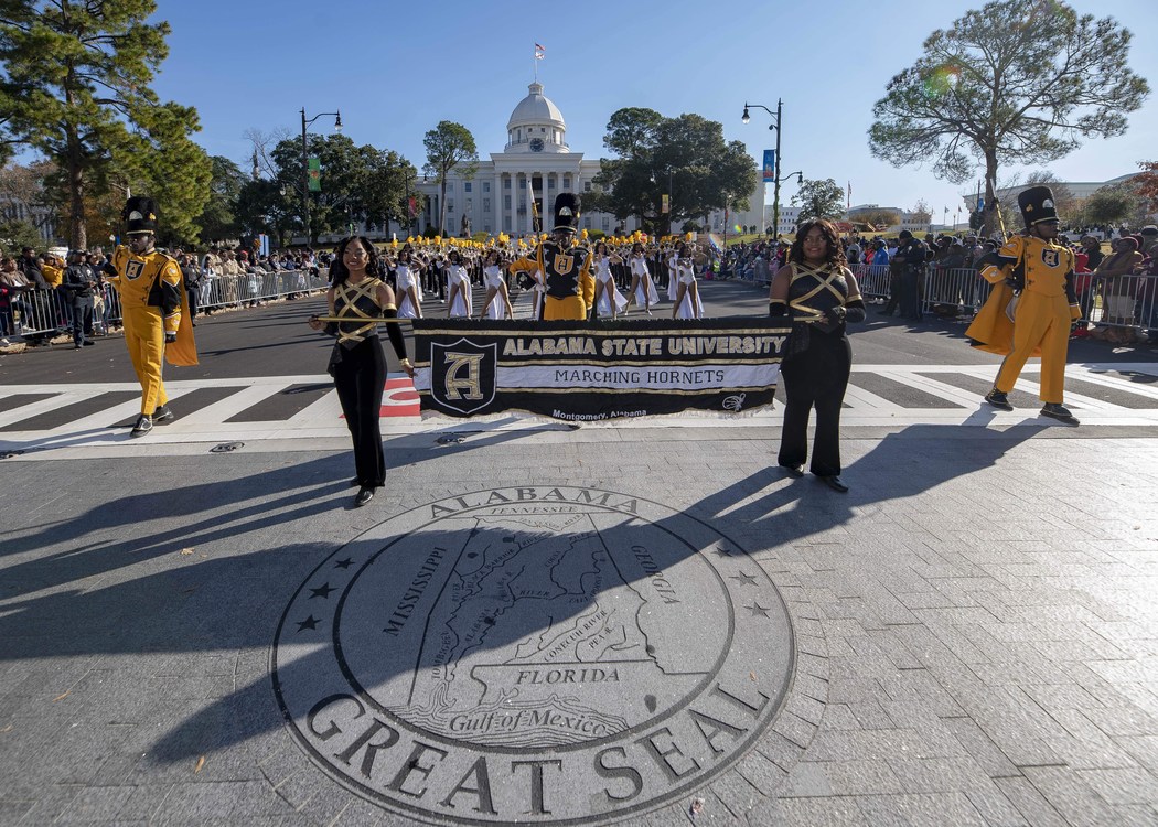 ASU Marching Hornets by the ASU seal